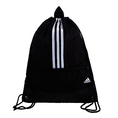 Adidas Three Stripe Performance Gym Bag, Black/White